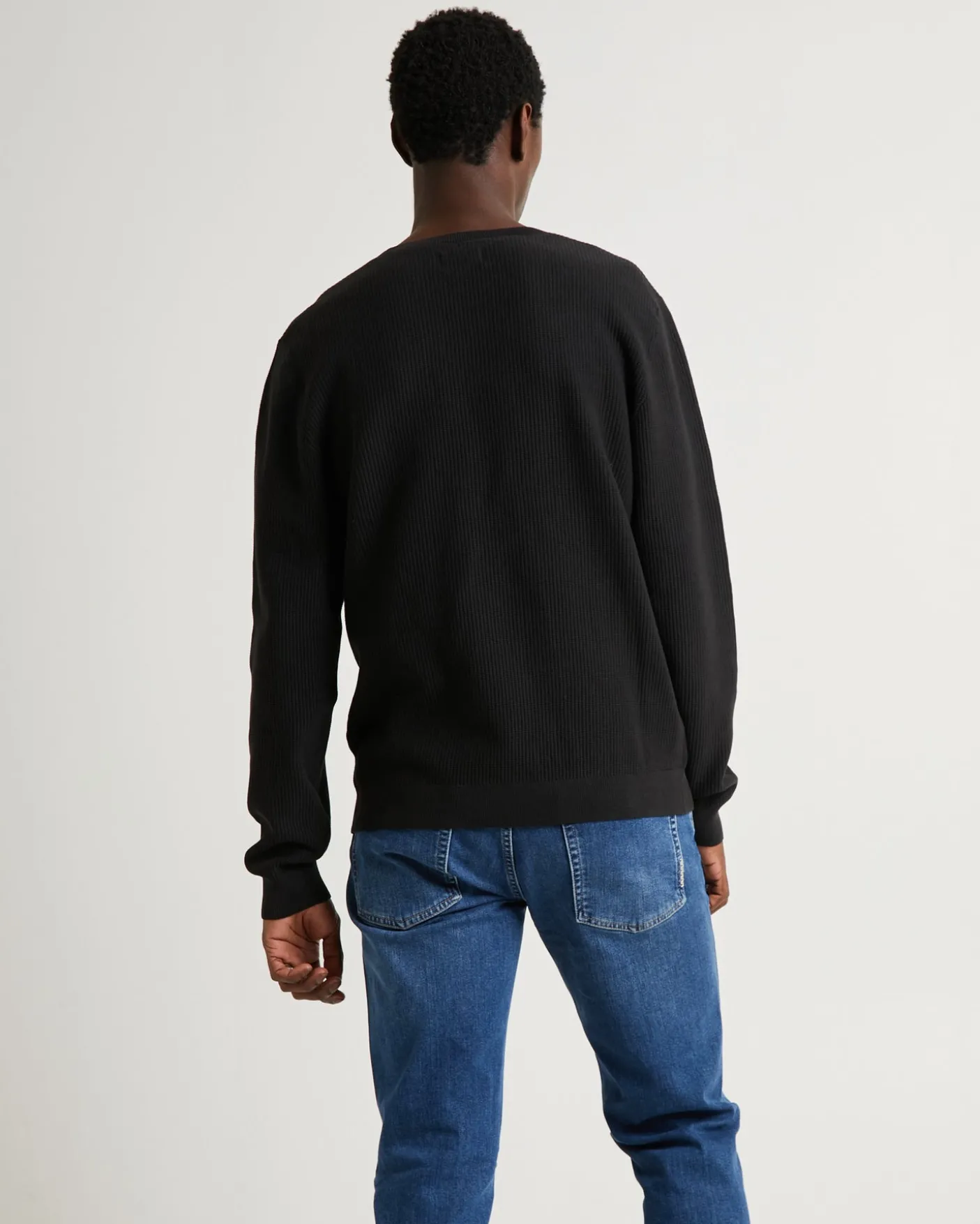 Strummer Rib Long Sleeve Black