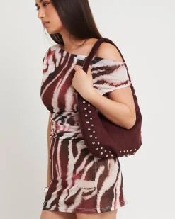 Studded Hobo Bag