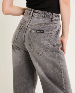 Studio Flare Denim Jeans Black Stone