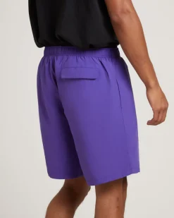 Stussy Big Stock Nylon Shorts in Purple