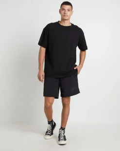 Stussy Big Stock Nylon Short in Black