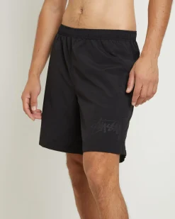Stussy Big Stock Nylon Short in Black