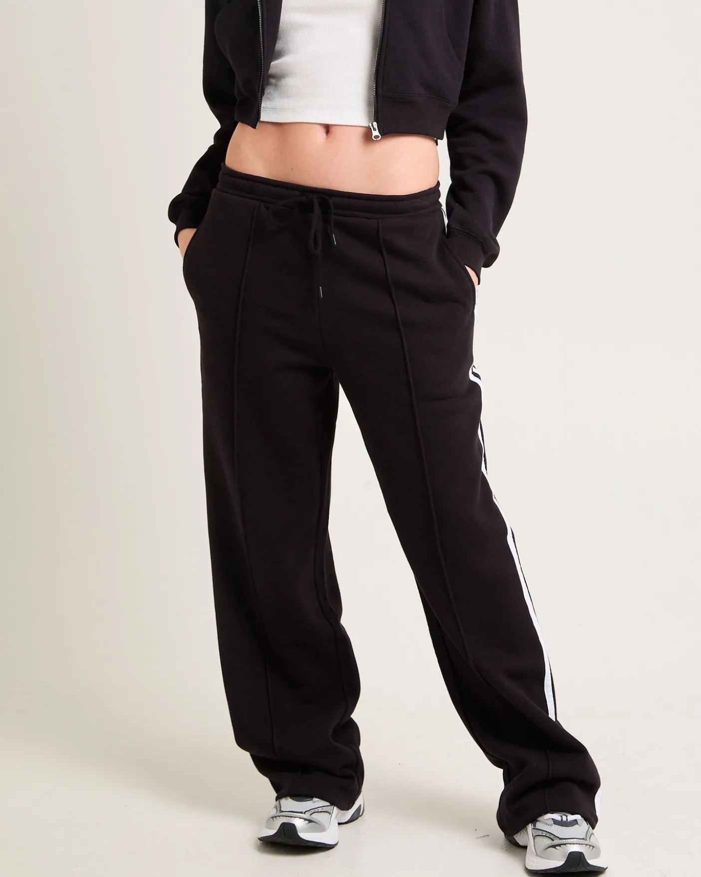 Subtitled Baggy Track Pants