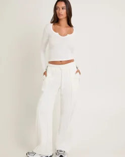 Subtitled Baggy Track Pants