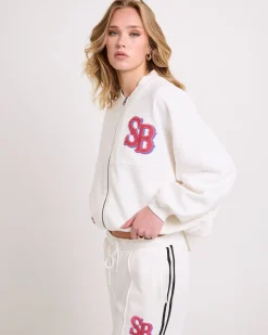 Subtitled Emblem Bomber Jacket