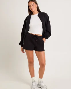 Subtitled Fleece Shorts