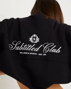 Subtitled Wellness Club Bomber Jacket