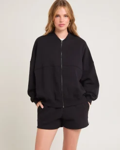 Subtitled Zip Bomber Jacket