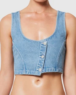 Suga Denim Crop Top Gigi