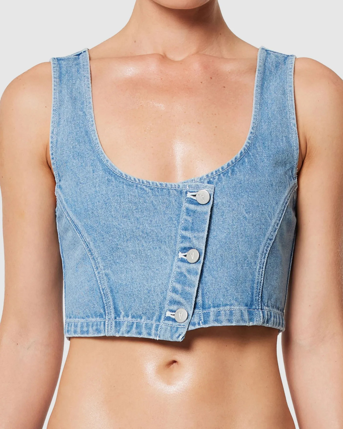 Suga Denim Crop Top Gigi