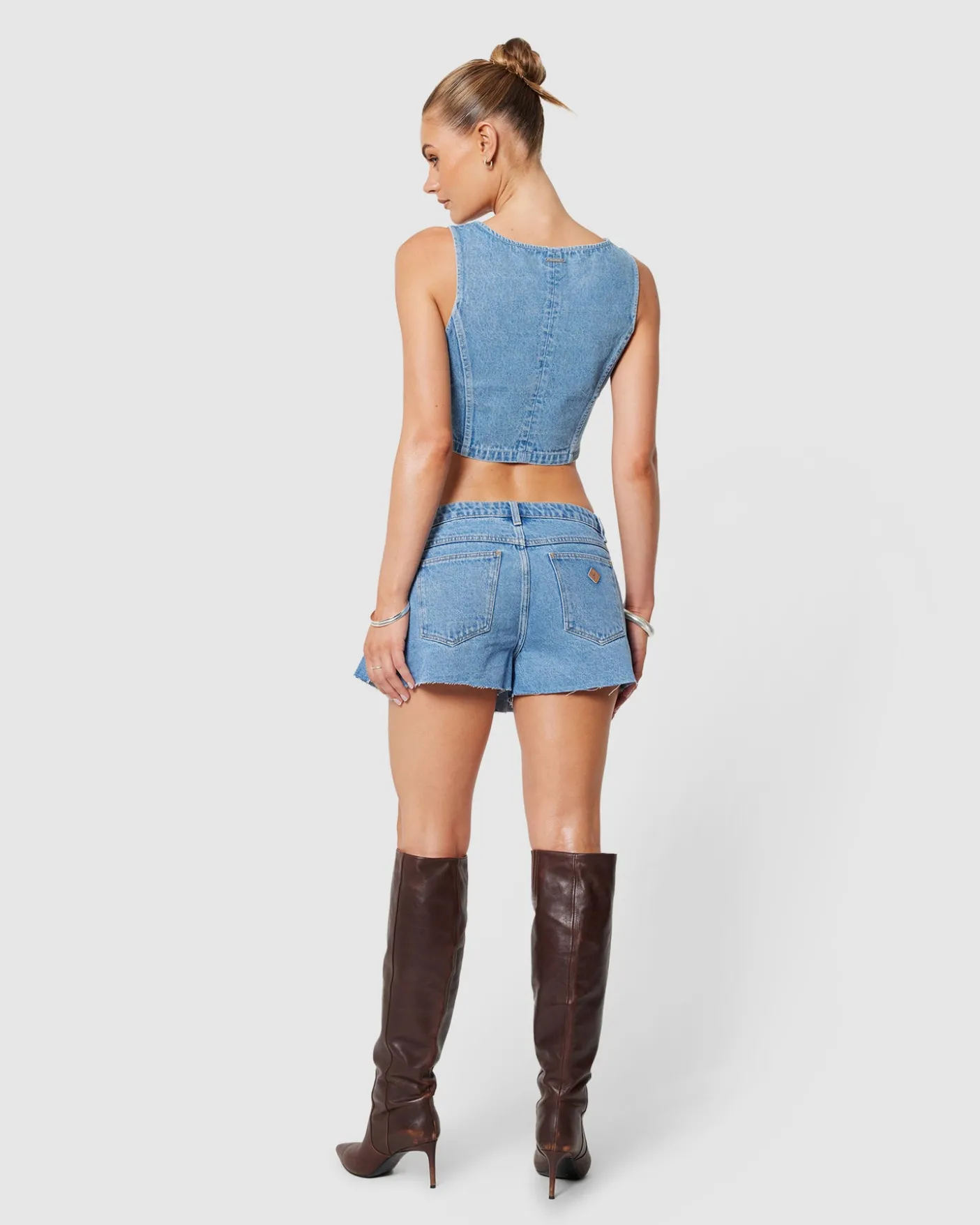 Suga Denim Crop Top Gigi