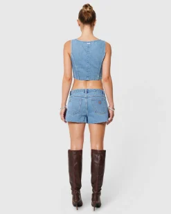 Suga Denim Crop Top Gigi