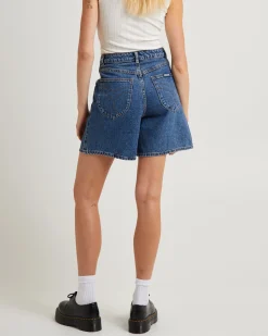 Super Mirage Denim Shorts Pacific