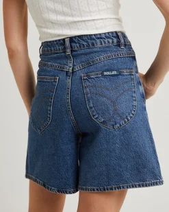 Super Mirage Denim Shorts Pacific