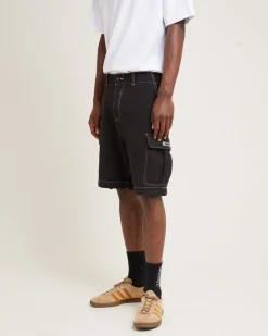 Surplus Canvas Cargo Shorts Black