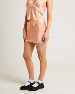 Sylvie Lace Slip Mini Skirt