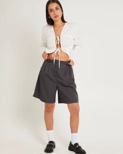 Tailored Long Line Shorts