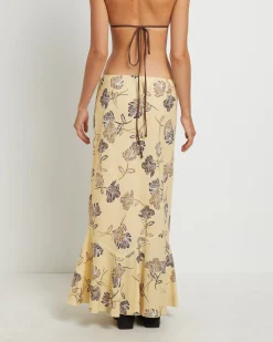 Tanisha Fishtail Maxi Skirt in Assorted