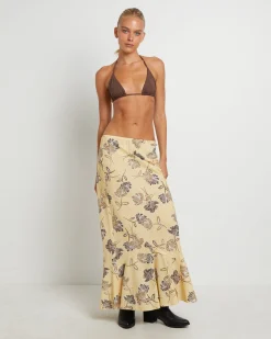 Tanisha Fishtail Maxi Skirt in Assorted