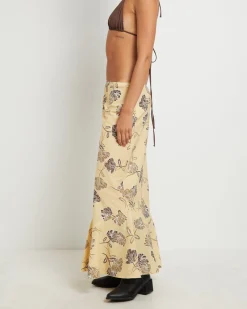 Tanisha Fishtail Maxi Skirt in Assorted
