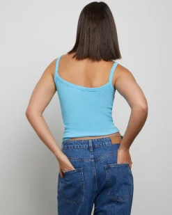 Tank Top in Azure Blue