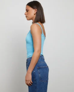 Tank Top in Azure Blue