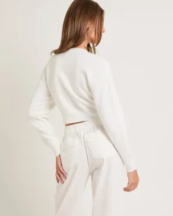 Tasmine Cropped Knit Sweater