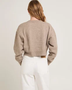 Tasmine Cropped Knit Sweater
