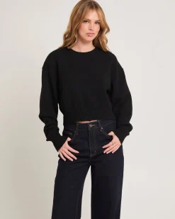 Tasmine Cropped Knit Sweater