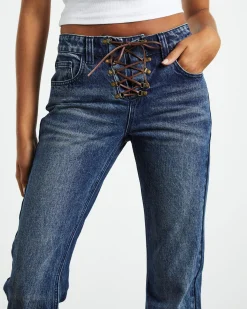 Tatiana Low Bootcut Jeans Vintage Tint Blue