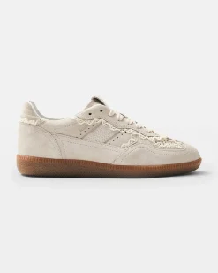 Tb.490 Crochet Cream Leather Sneakers