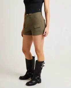 Tech Cargo Shorts in Khaki