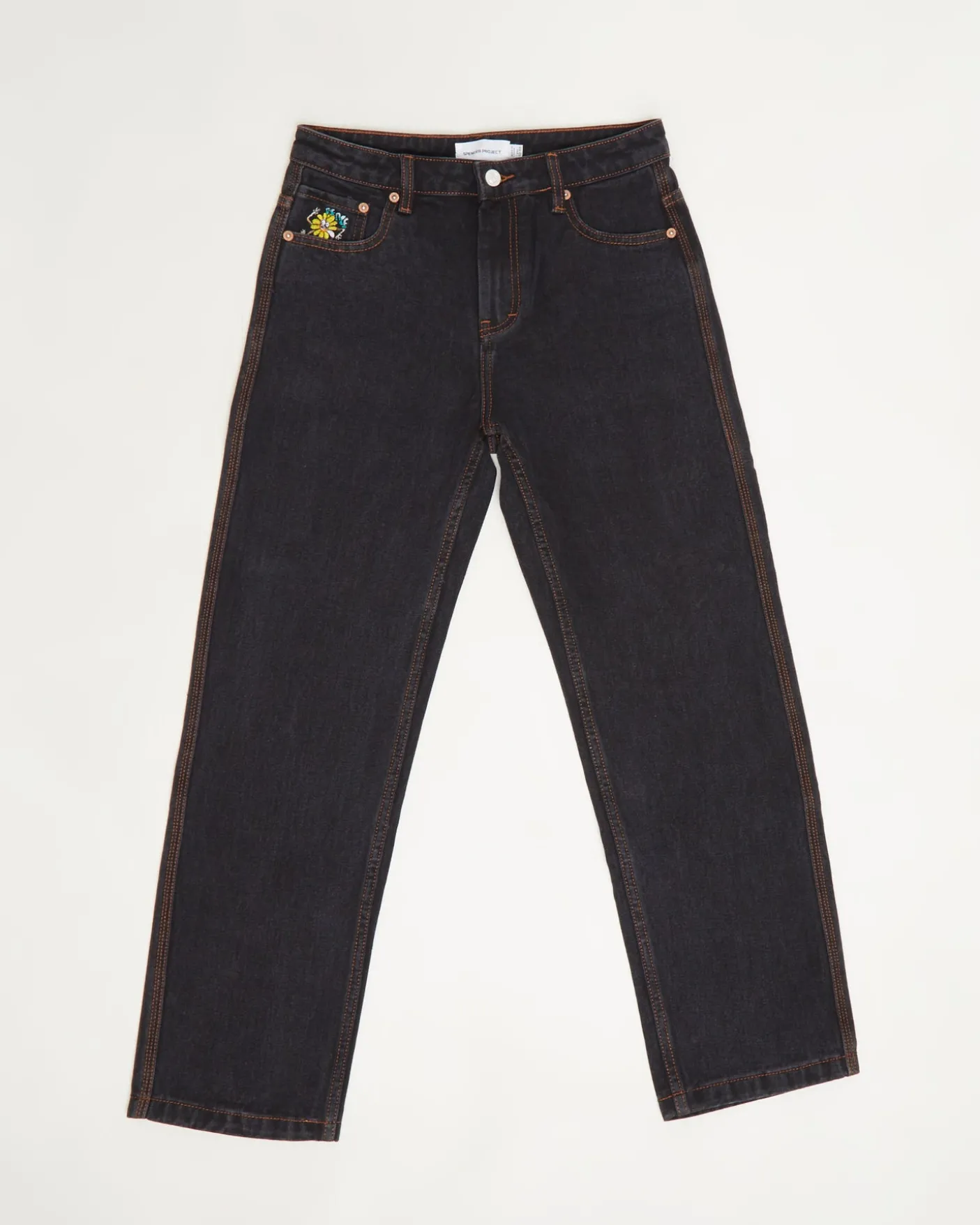 Teen Boys Wide Boy Y2K Jeans in Washed Black