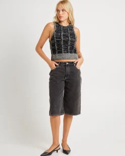 Textured Knit Tank Top