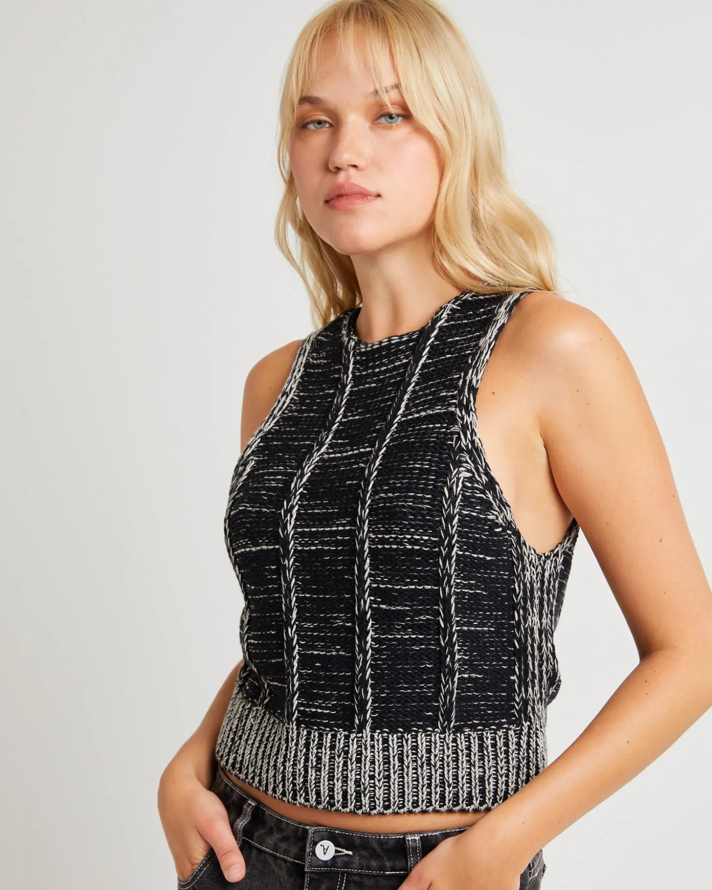 Textured Knit Tank Top