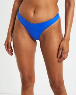 Thong Bikini Bottom in Cobalt