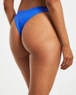 Thong Bikini Bottom in Cobalt