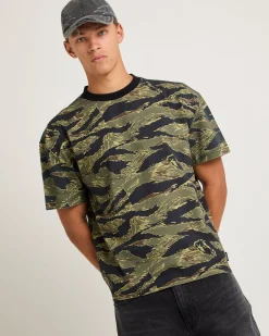 Tiger Camo Cropped T-Shirt