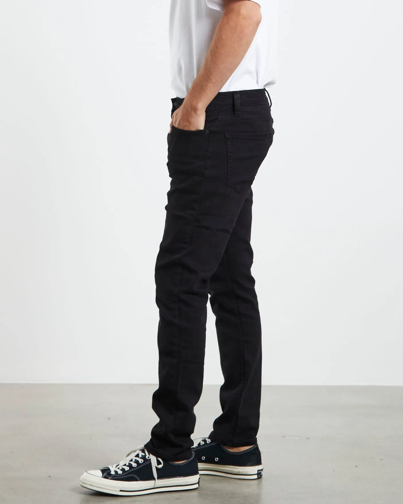 Tim Slim Denim Jeans Raven