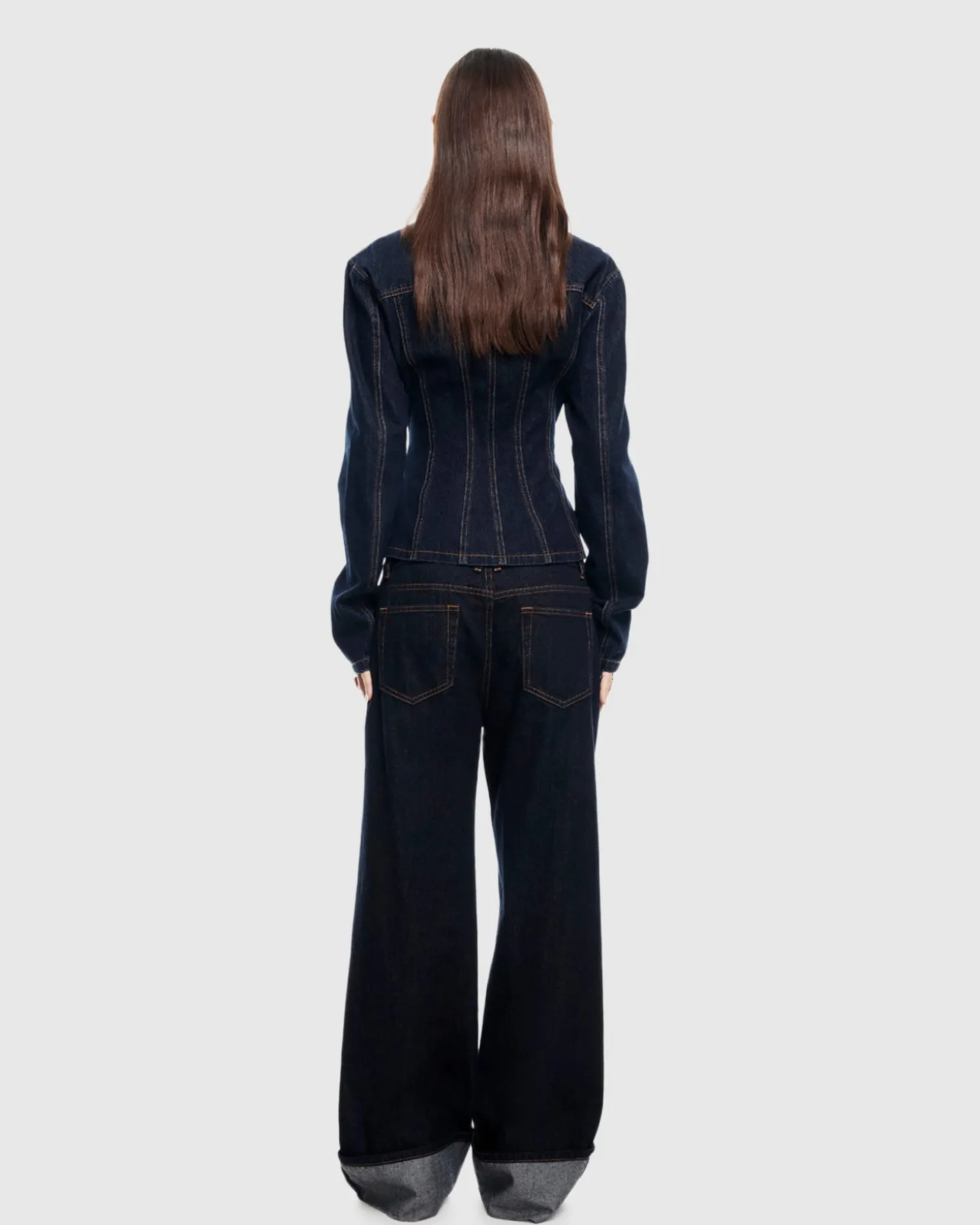 Top Model Cuffed Denim Jeans