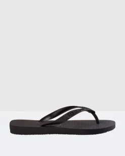 Top Thongs Black