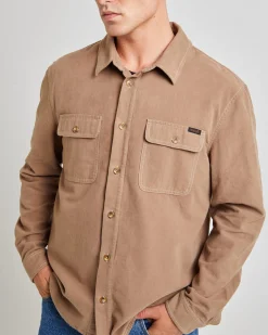 Trade Long Sleeve Overshirt Felt Brown
