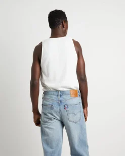 Trade Waffle Tank in Vintage White