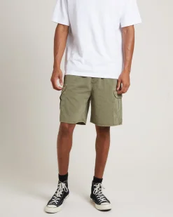 Tradie Cargo Shorts in Army