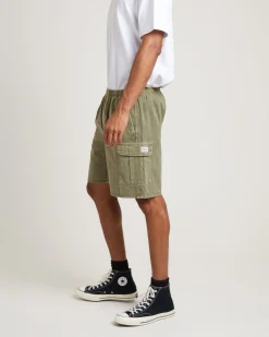 Tradie Cargo Shorts in Army