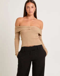 Tully Off Shoulder Knit Top