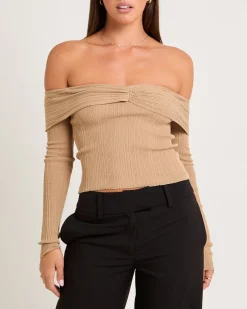 Tully Off Shoulder Knit Top