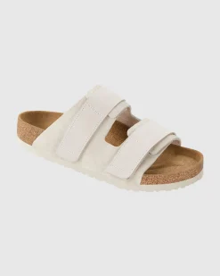 Uji Antique White Suede Leather Regular
