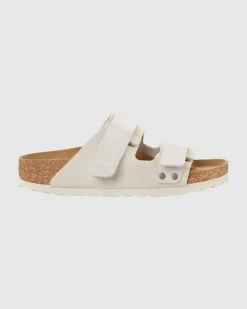 Uji Antique White Suede Leather Regular