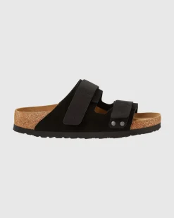 Uji Black Suede Leather